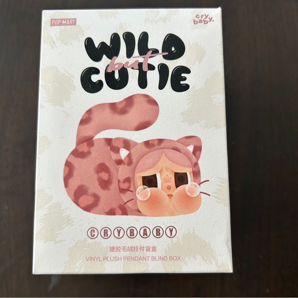 NEW Pop Mart Wild But Cutie Crybaby series blind box vinyl plush keychain